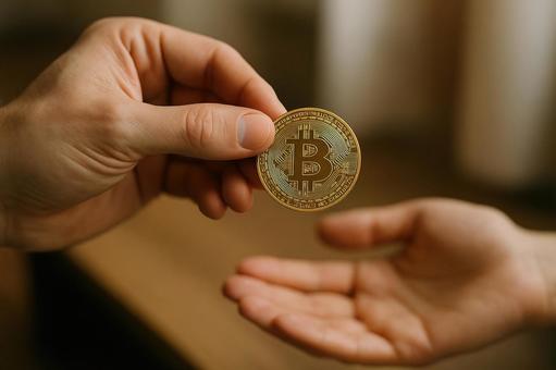 支払いとビットコイン 支払いとビットコインの写真