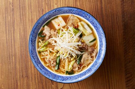 キムチラーメン 真俯瞰 キムチラーメン 真俯瞰の写真