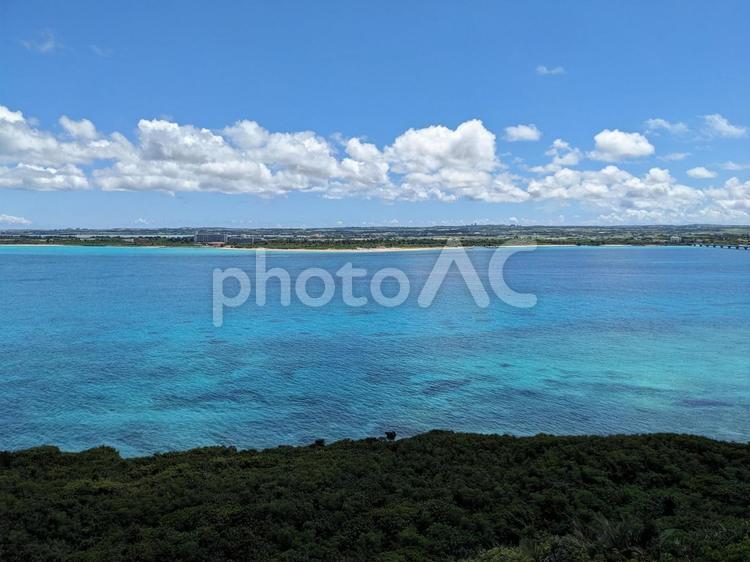宮古島の海② 宮古島,沖縄,スポットの写真素材