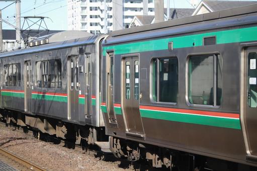 E721系+701系 連結面 E721系+701系 連結面 e721系,0番台,701系の写真素材
