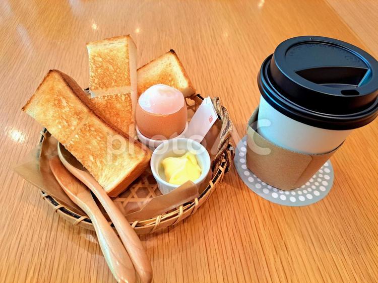 福岡のとあるカフェのモーニング 朝食,カフェ,モーニングセットの写真素材
