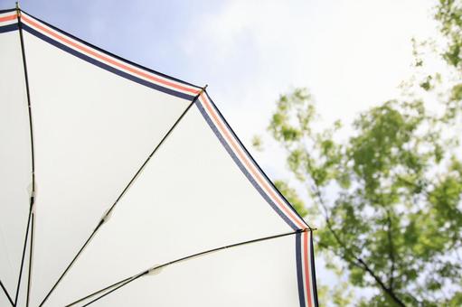 UV protection with a white parasol in the summer sunshine, JPG UV protection with a white parasol in the summer sunshine, parasol, ultraviolet, summer, JPG