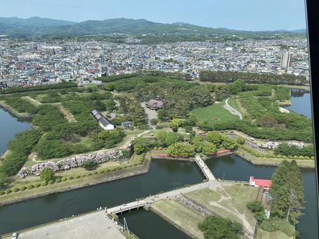 五稜郭タワーから 五稜郭タワーからの写真