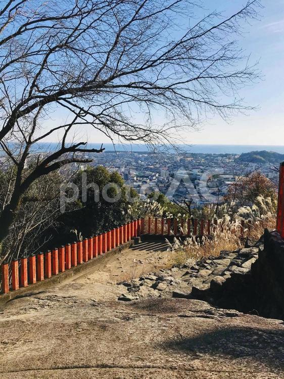 神倉神社　新宮市　熊野三山　山頂 神倉神社,新宮市,熊野三山の写真素材