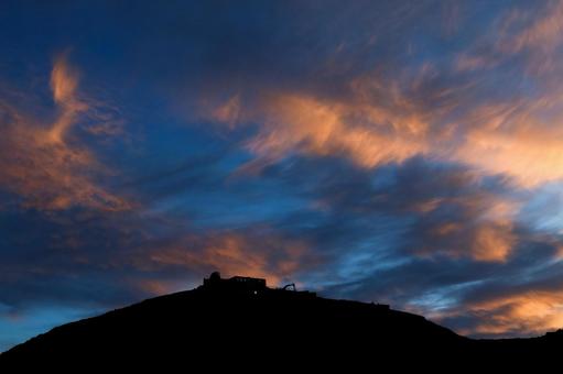 乗鞍岳の夕風景 7月,夏,山の写真素材