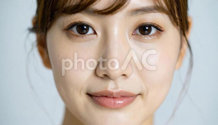 20代の若い女性の美容イメージ 美肌,トリートメント,ヘアケアの写真素材
