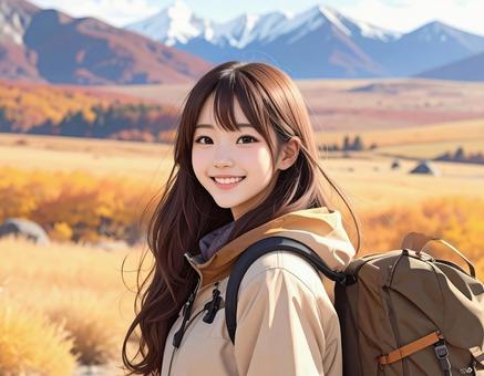 トレッキングに出掛けます トレッキングに出掛けますの写真