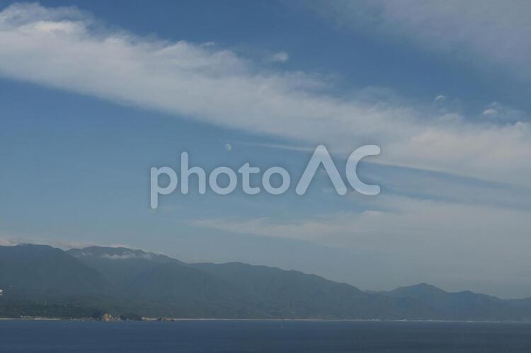夏の青森の海岸 海岸,水平線,青織の写真素材