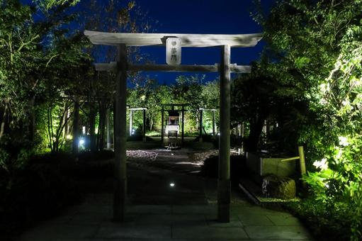 Fukuoka / Hakata JR Hakata City Railway Shrine Three Torii, JPG Fukuoka / Hakata JR Hakata City Railway Shrine Three Torii, railway shrine, three torii, jr hakata city, JPG