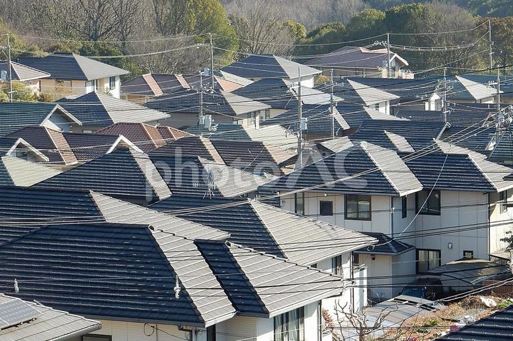 【風景写真】家並みの風景 家並み,街並み,町並みの写真素材