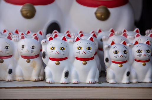 招き猫 招き猫 招き猫,縁結び,幸運の写真素材