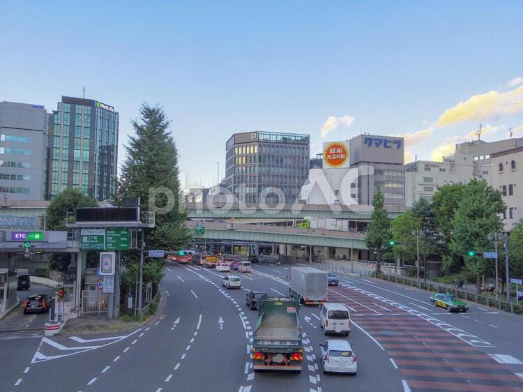 【東京都】江戸橋周辺の風景 東京,中央区,江戸橋の写真素材