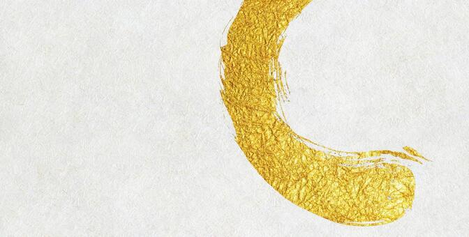 白和紙に金の模様が描かれた高級感ある背景 和紙,背景,白の写真素材