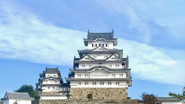 姫路城と空 姫路城と空の写真