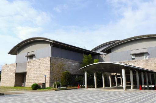 八尾市立総合体育館「ウイング」建物外観1 八尾市立総合体育館,ウイング,総合体育館の写真素材