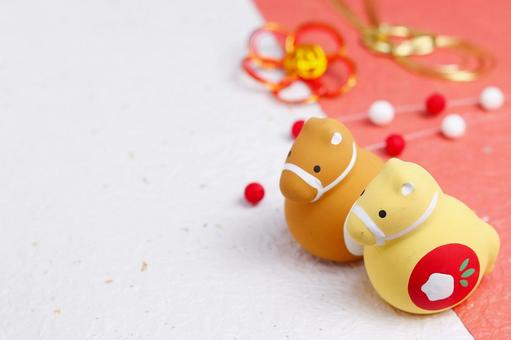 お正月や年賀状のイメージ素材(午年) 年賀状,午年,お年賀の写真素材