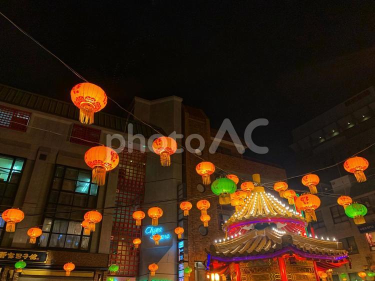元町の中華街の景観 神戸,元町,中華街の写真素材