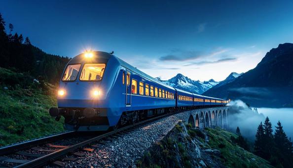 ブルートレインの旅情シーン ブルートレインの旅情シーンの写真