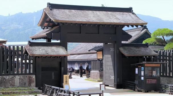 晩夏 東海道箱根関所江戸口御門 晩夏 東海道箱根関所江戸口御門 箱根関所,晩夏,江戸口御門の写真素材