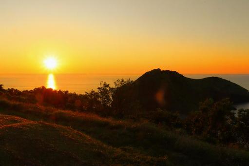 Sunset from Futatsugame, Sado Island 3, JPG Sunset from Futatsugame, Sado Island 3, JPG