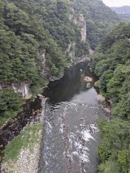 鬼怒川の風景(上流方面) 鬼怒川の風景(上流方面)の写真