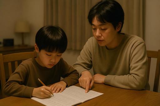 親子の宿題タイム 親子の宿題タイムの写真
