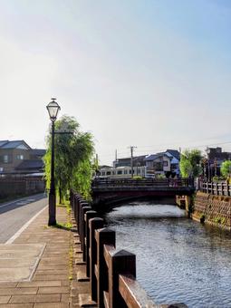 小江戸佐原・成田線の橋&小野川(香取市) 小江戸佐原・成田線の橋&小野川(香取市) 佐原,小江戸,jrの写真素材