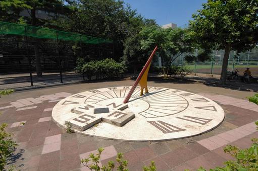 Sundial in Yoyogi Oyama Park, JPG Sundial in Yoyogi Oyama Park, JPG