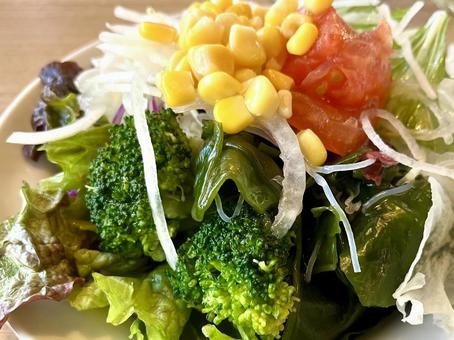 サラダ 横アップ サラダ 横アップ サラダ,野菜,新鮮の写真素材