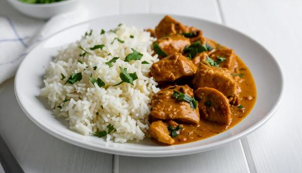 バターチキンカレーライス バターチキンカレーライスの写真