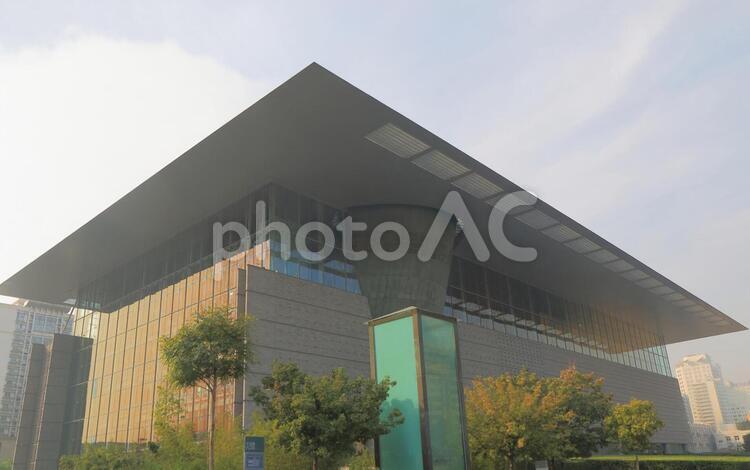 中国　北京市の北京首都博物館 博物館,中国,北京の写真素材