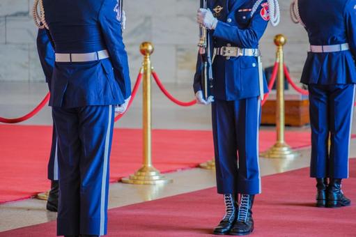 衛兵と銃の儀礼 衛兵,銃,儀式の写真素材