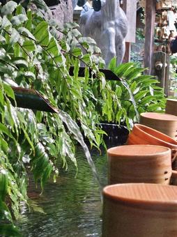手水舎 手水舎 手水舎,命水,お清めの写真素材