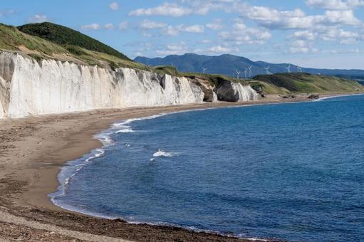 雄大な自然に囲まれた滝瀬海岸のシラフラ シラフラ,滝瀬海岸,乙部町の写真素材