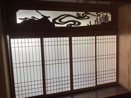古民家の障子 古民家の障子 古民家,障子,欄間の写真素材