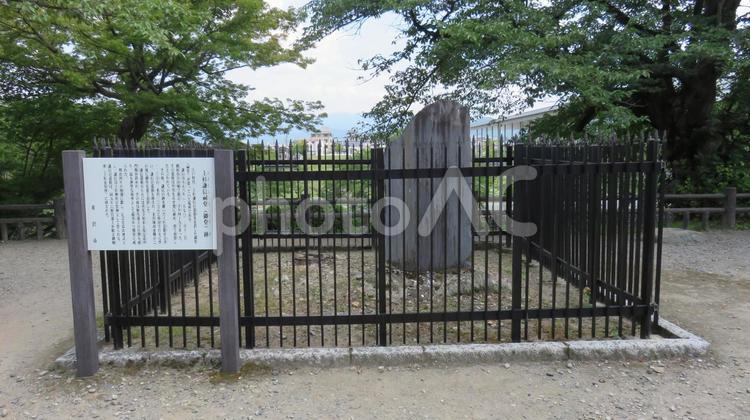 米沢城　上杉謙信公祠堂跡 米沢城,舞鶴城,伊達政宗の写真素材