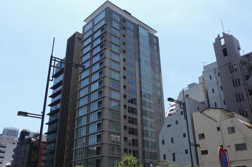 新橋　街並み 新橋,高層ビル,港区の写真素材