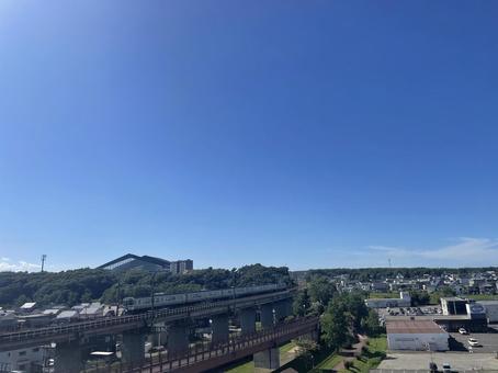 北広島の景色 北広島の景色 エスコンフィールド,エスコン,野球の写真素材