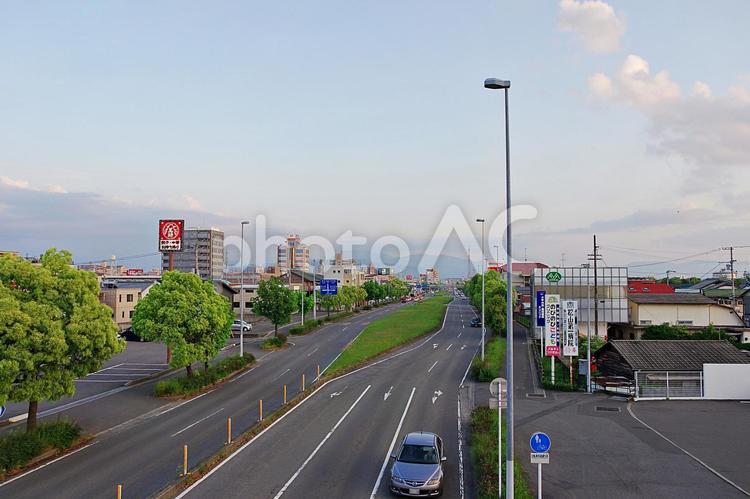 松山市郊外の町角風景 町並み,家並み,住宅地の写真素材