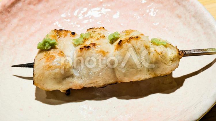 ささみの焼き鳥 焼き鳥,ささみ,焼鳥の写真素材
