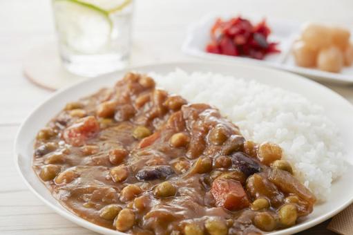 豆カレー 豆カレー 豆カレー,カレーライス,豆の写真素材