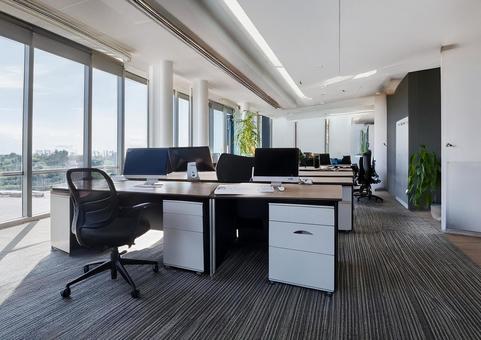 明るいオフィス 明るいオフィスの写真