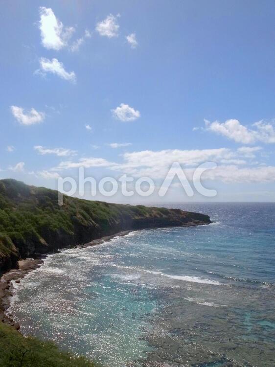 ハワイの風景 ハワイ,風景,ビーチの写真素材