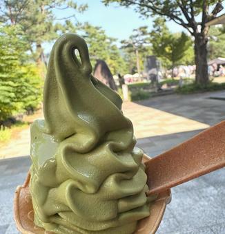 抹茶ソフトクリーム 抹茶ソフトクリーム ソフトクリーム,抹茶,アイスの写真素材