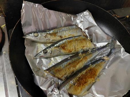 さんま塩焼き さんま塩焼き さんま,サンマ,秋刀魚の写真素材