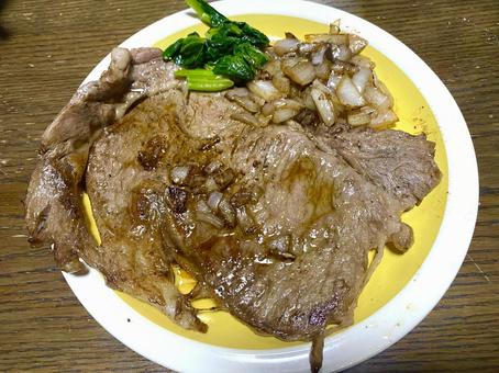 Photo, steak, steak meat, beef, 