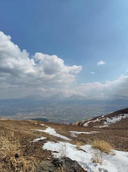 大観峰 阿蘇,熊本,大観峰の写真素材