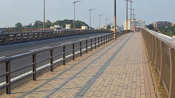 千葉県手賀沼5 千葉県手賀沼5 橋,手賀沼,千葉の写真素材