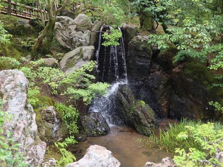 京都 鹿苑寺 金閣寺 龍門の滝 京都 鹿苑寺 金閣寺 龍門の滝 京都,鹿苑寺,金閣寺の写真素材
