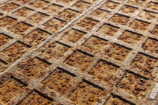 工事用鉄板15 鉄,錆,溶接の写真素材